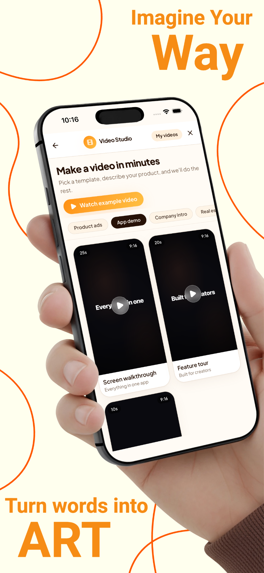 Turn words into video